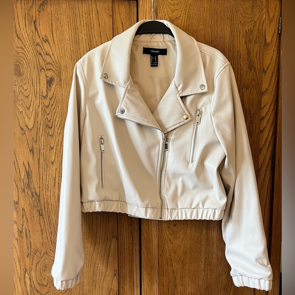 Forever 21 faux leather moto jacket